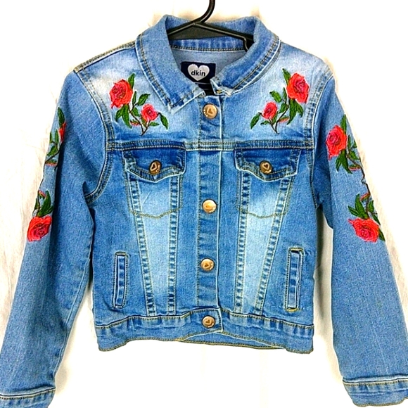 dkin Other - dkin Girl's Embroidered Jeans Jacket Size 5